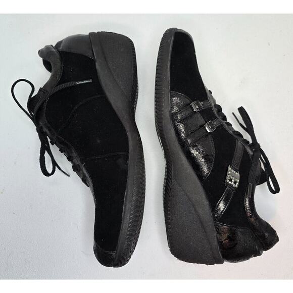 LAURA BIAGIOTTI women's sneakers, leather/SUEDE Size: EU 41 USA 11 Crystal Logo - Picture 5 of 11